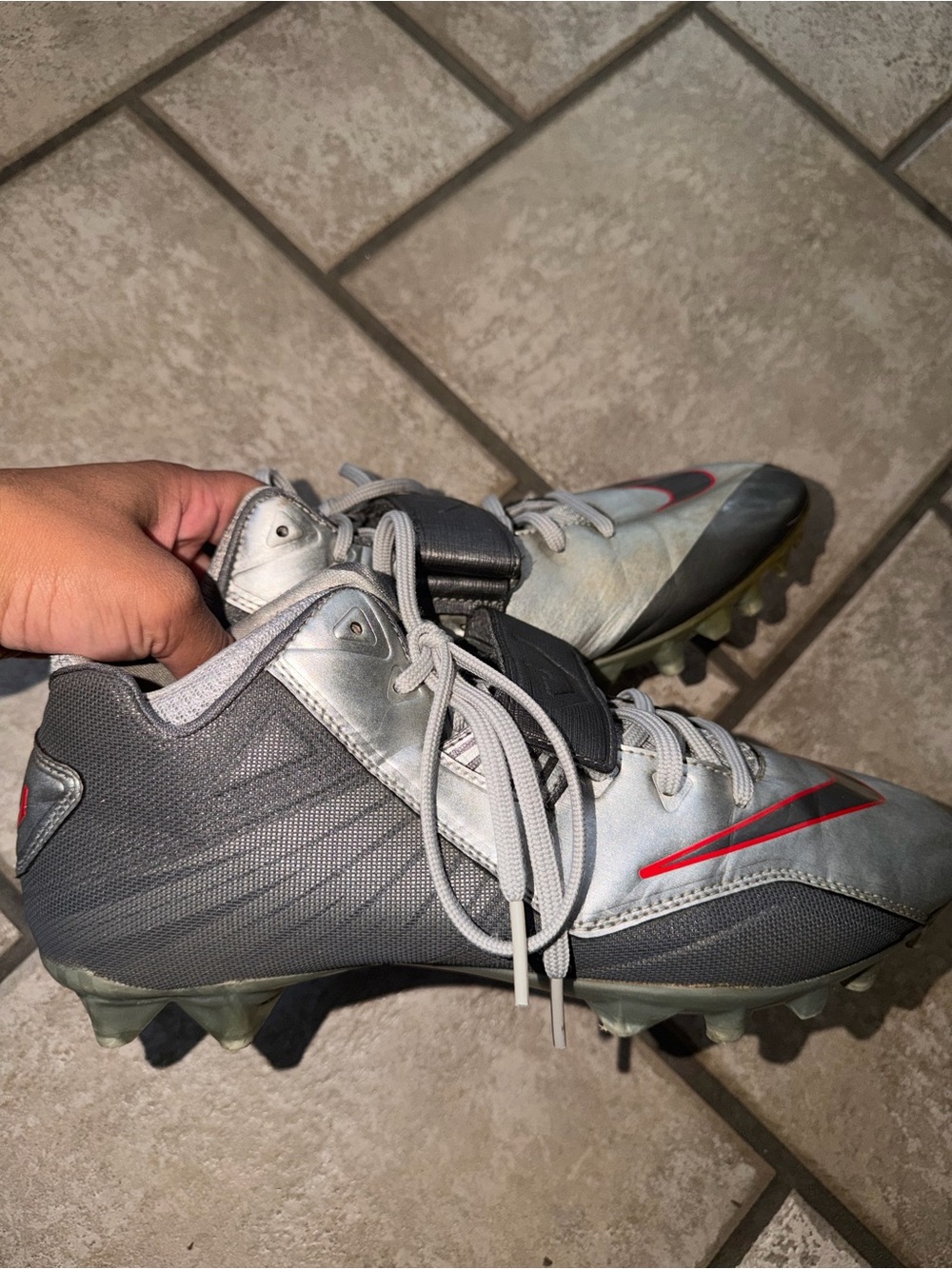 Mens Nike Gray Soccer Cleats